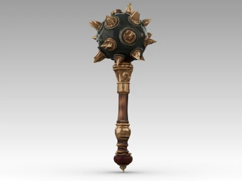 Spiked Mace 3D Model
