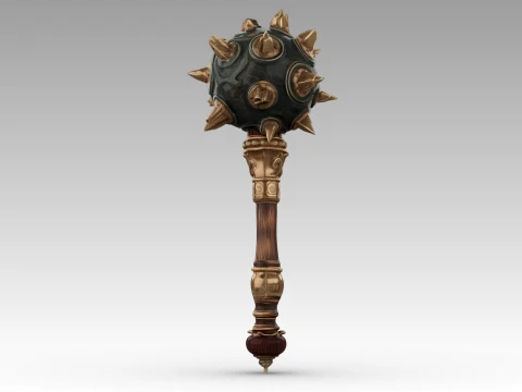 Spiked Mace 3D Model