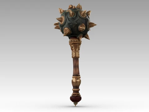 Spiked Mace 3D Model