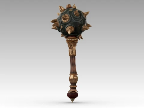 Spiked Mace 3D Model