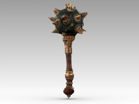 Spiked Mace 3D Model