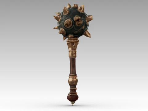 Spiked Mace 3D Model