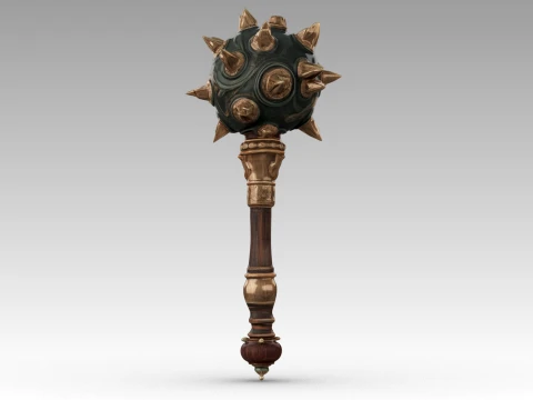 Spiked Mace 3D Model
