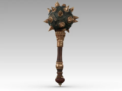 Spiked Mace 3D Model