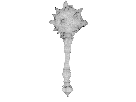Spiked Mace 3D Model