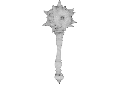 Spiked Mace 3D Model