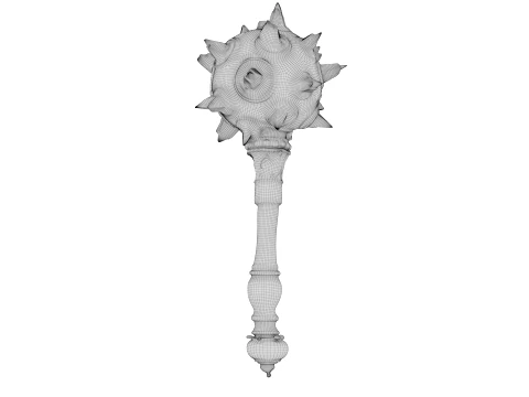 Spiked Mace 3D Model