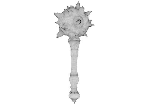 Spiked Mace 3D Model