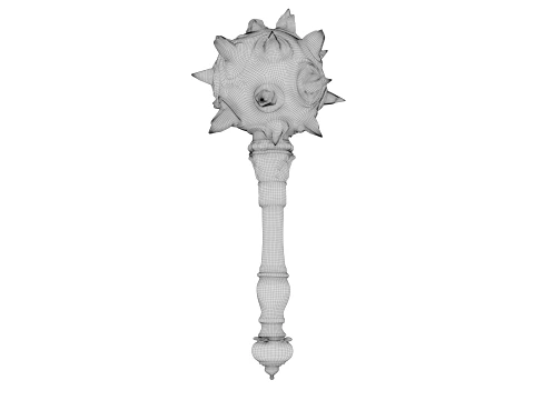 Spiked Mace 3D Model