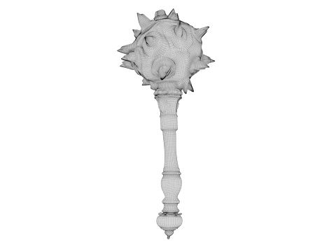 Spiked Mace 3D Model