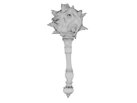 Spiked Mace 3D Model