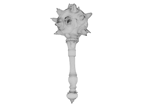 Spiked Mace 3D Model