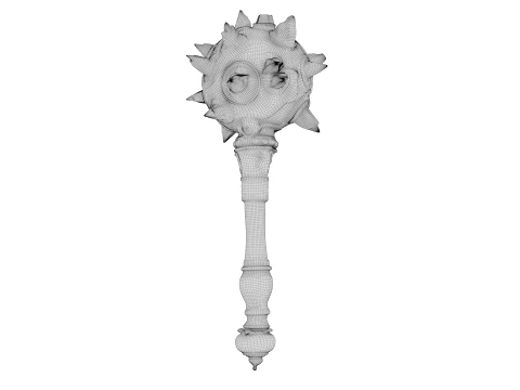 Spiked Mace 3D Model