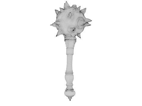 Spiked Mace 3D Model