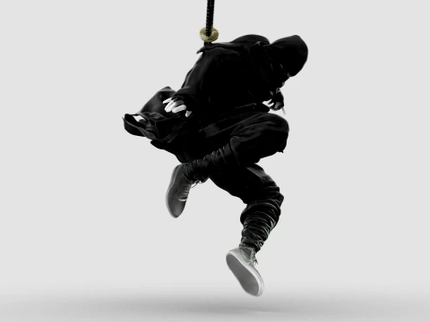 Ninja Shadow Leap 3D Model
