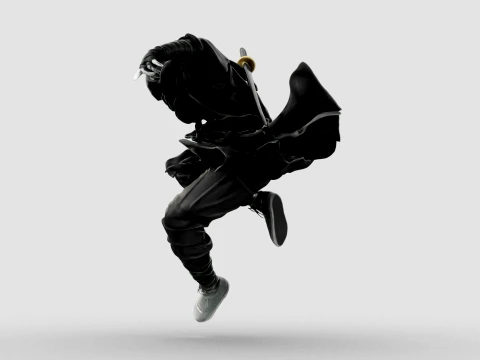 Ninja Shadow Leap 3D Model