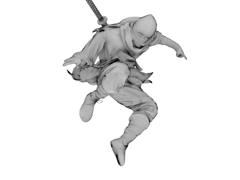 Ninja Shadow Leap 3D Model