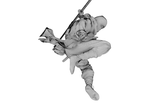 Ninja Shadow Leap 3D Model