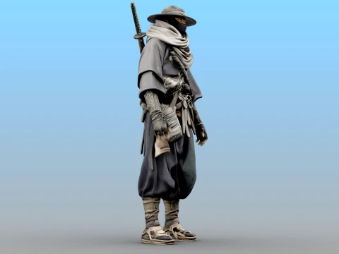 Desert Shadow Warrior 3D Model