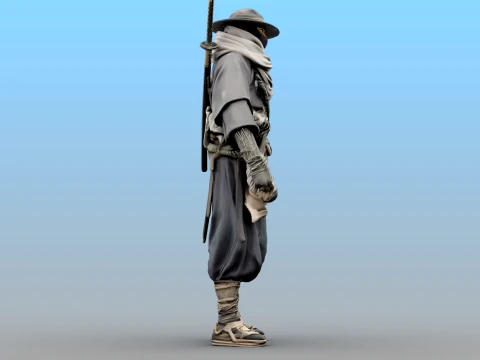 Desert Shadow Warrior 3D Model