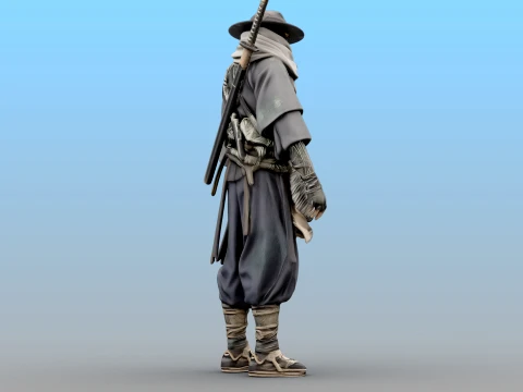 Desert Shadow Warrior 3D Model