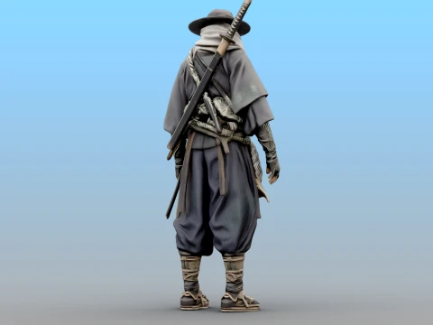 Desert Shadow Warrior 3D Model