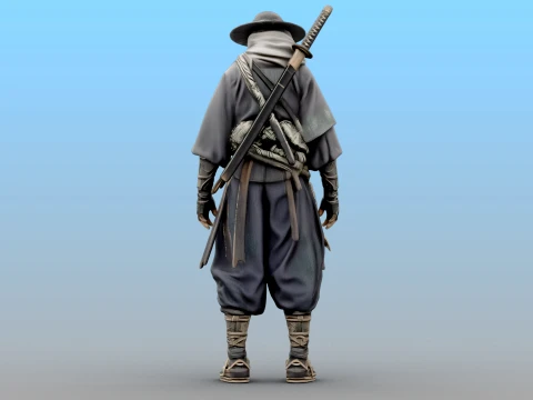 Desert Shadow Warrior 3D Model