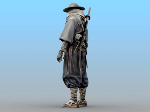 Desert Shadow Warrior 3D Model