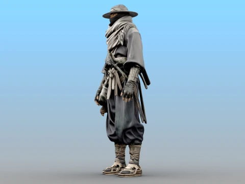 Desert Shadow Warrior 3D Model