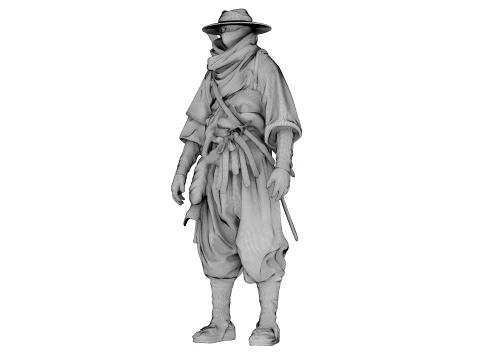 Desert Shadow Warrior 3D Model