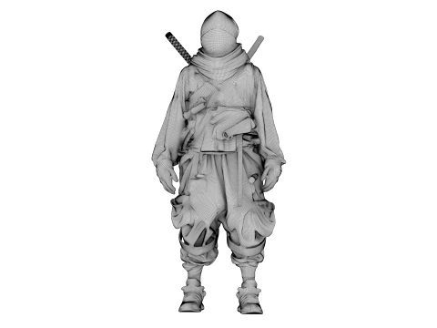 Ninja Midnight Shadow Warrior 3D Model