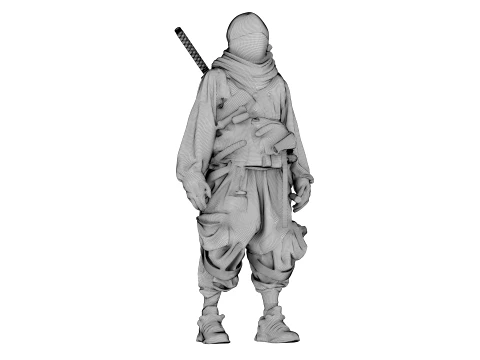 Ninja Midnight Shadow Warrior 3D Model