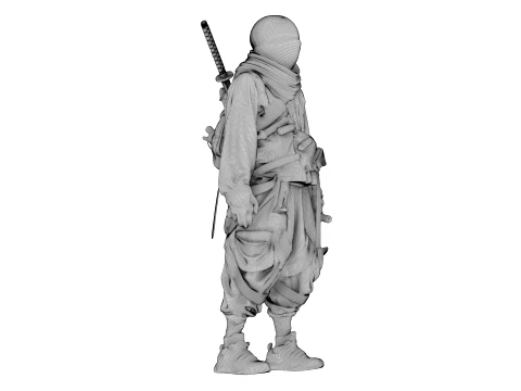 Ninja Midnight Shadow Warrior 3D Model