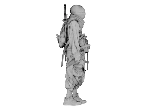 Ninja Midnight Shadow Warrior 3D Model