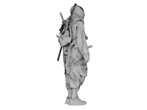 Ninja Midnight Shadow Warrior 3D Model