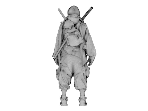 Ninja Midnight Shadow Warrior 3D Model