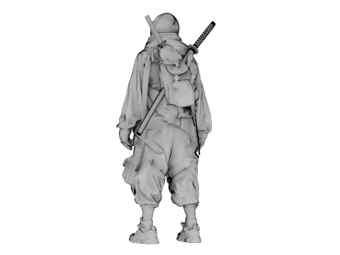 Ninja Midnight Shadow Warrior 3D Model