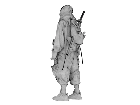 Ninja Midnight Shadow Warrior 3D Model