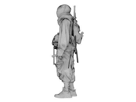 Ninja Midnight Shadow Warrior 3D Model