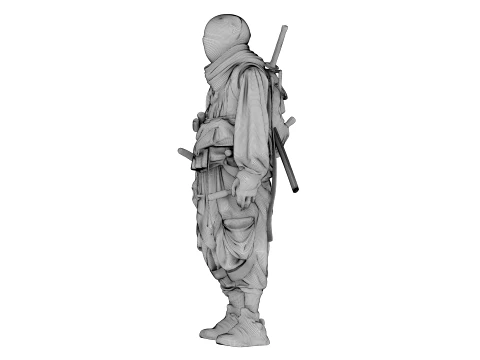 Ninja Midnight Shadow Warrior 3D Model