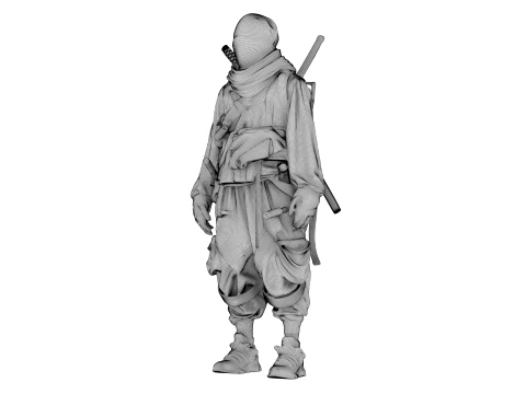 Ninja Midnight Shadow Warrior 3D Model