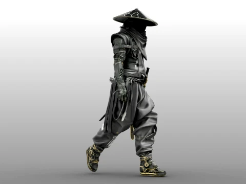 Guerreiro das Sombras de Ferro Modelo 3D