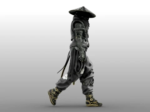 Guerreiro das Sombras de Ferro Modelo 3D