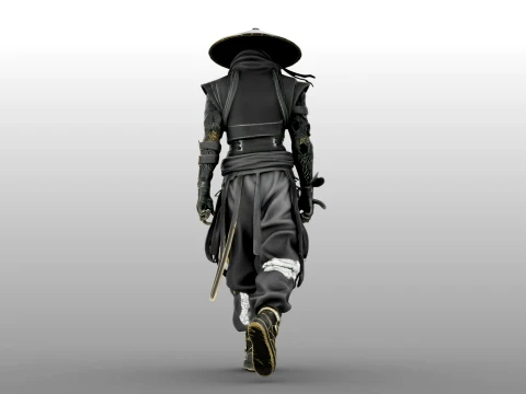 Guerreiro das Sombras de Ferro Modelo 3D