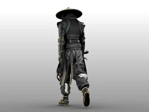 Guerreiro das Sombras de Ferro Modelo 3D