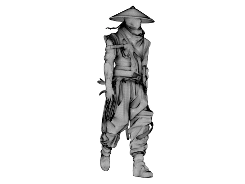 Guerreiro das Sombras de Ferro Modelo 3D