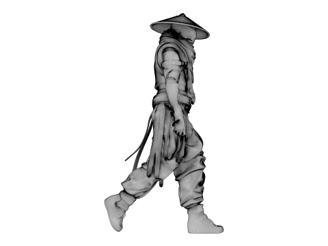 Guerreiro das Sombras de Ferro Modelo 3D