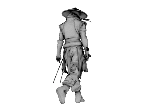 Guerreiro das Sombras de Ferro Modelo 3D