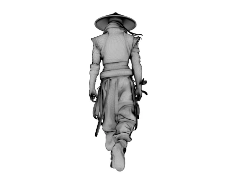 Guerreiro das Sombras de Ferro Modelo 3D