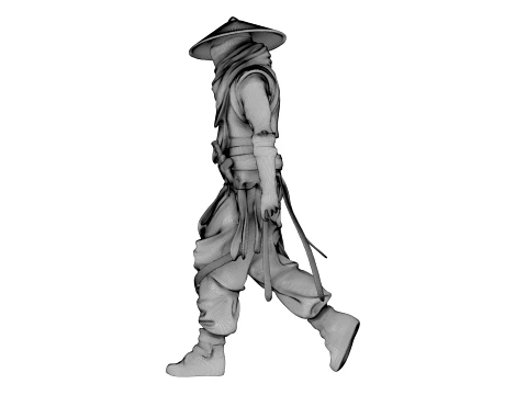 Guerreiro das Sombras de Ferro Modelo 3D